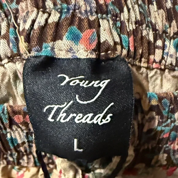 Floral Patchwork Skirt with Ruffled Hem - Picture 8 of 12